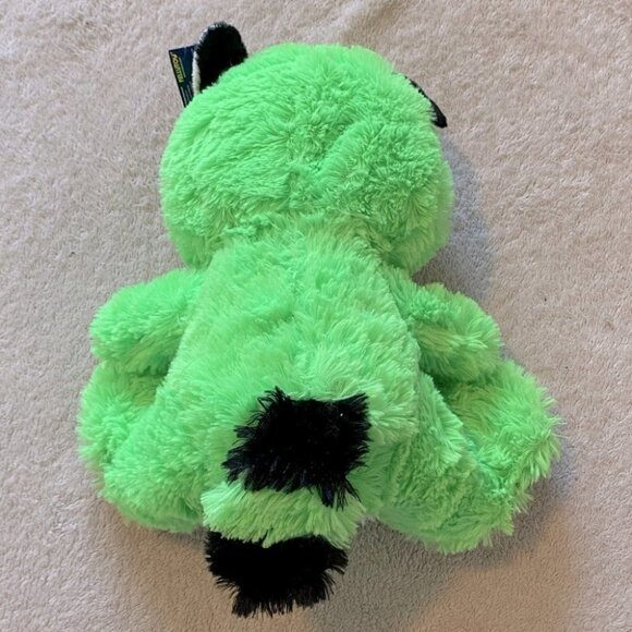Vintage Kellytoy Green Plush Raccoon - Picture 3 of 10